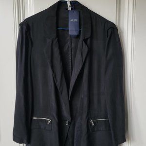 Armani Jeans Black Cupro Blazer